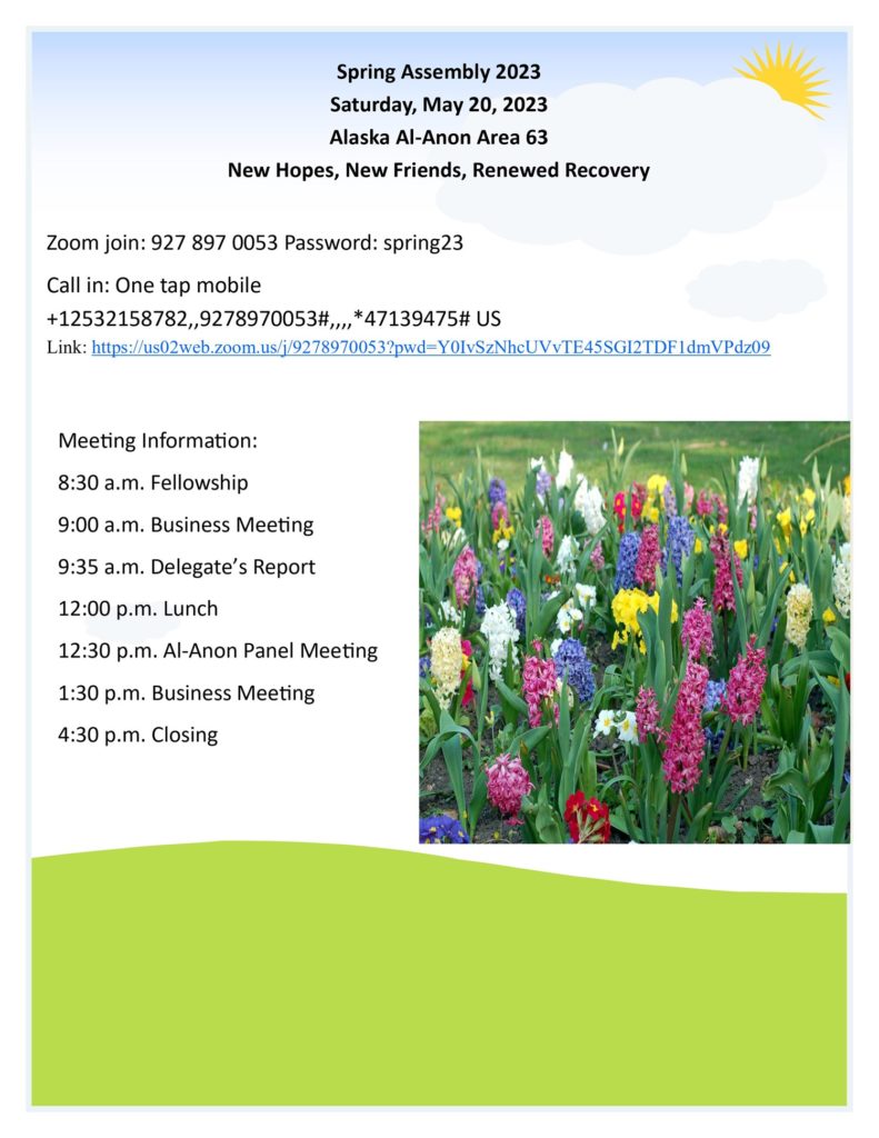 Events Alaska AlAnon Family Groups